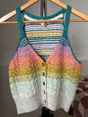 Pilcro Anthropologie Samalona Knit Sweater Tank Top Small